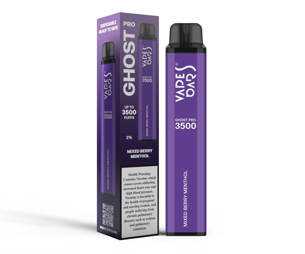 Ghost® Pro 3500 Mixed Berry Menthol by Vapes Bars - VapeBoo