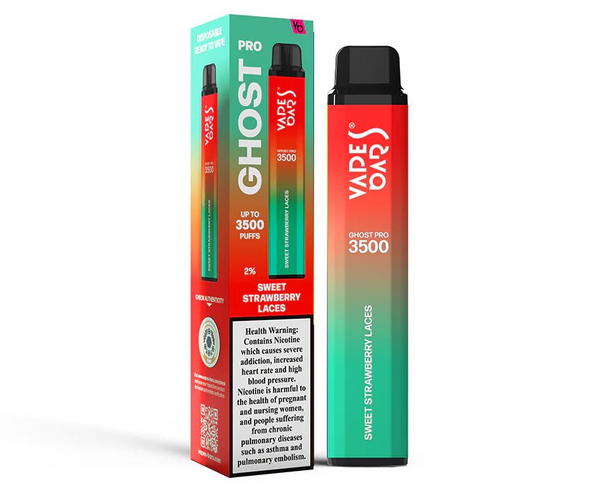 Ghost® Pro 3500 Sweet Strawberry Laces by Vapes Bars - VapeBoo