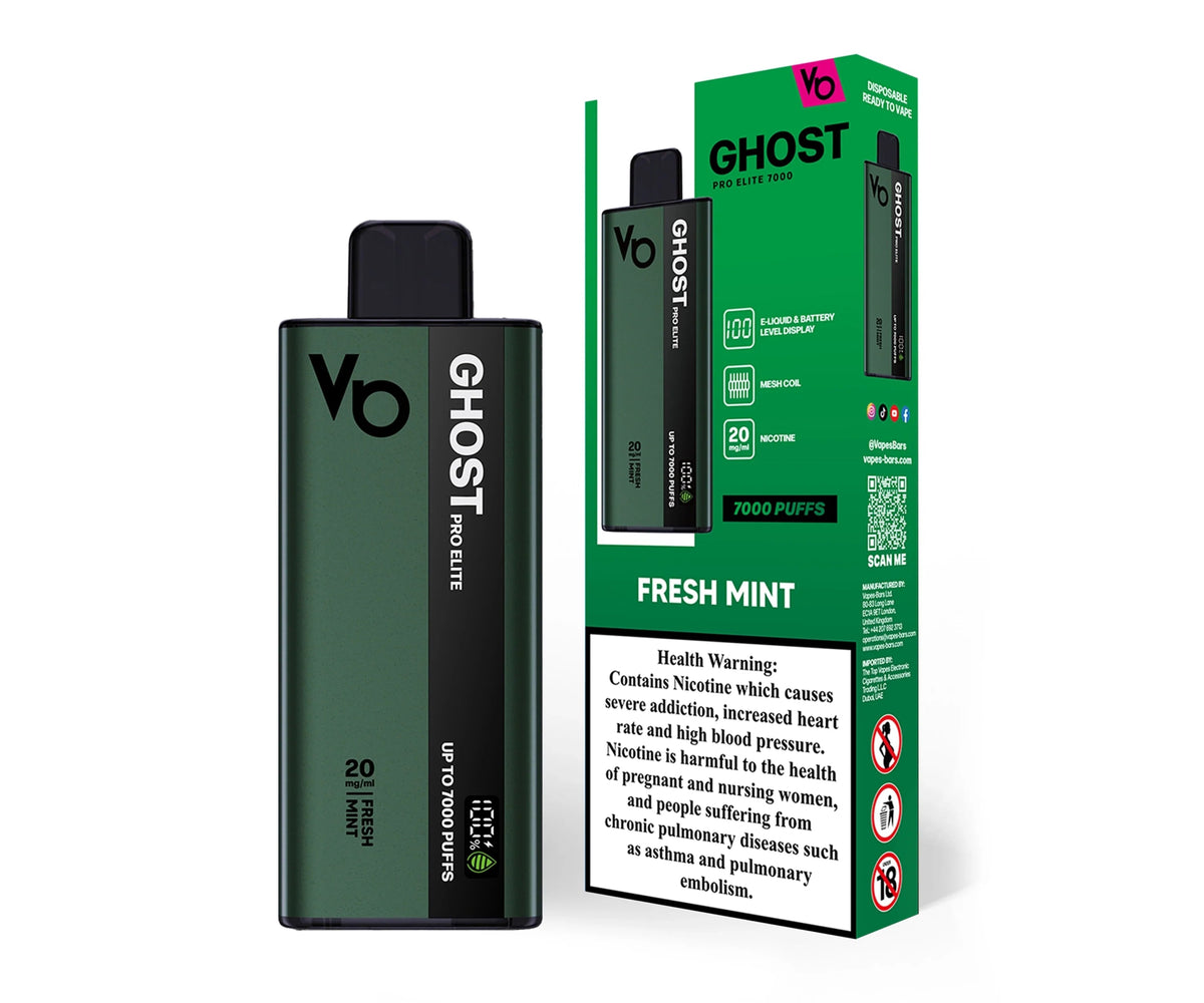 Ghost Pro Elite 7000 Fresh Mint - VapeBoo