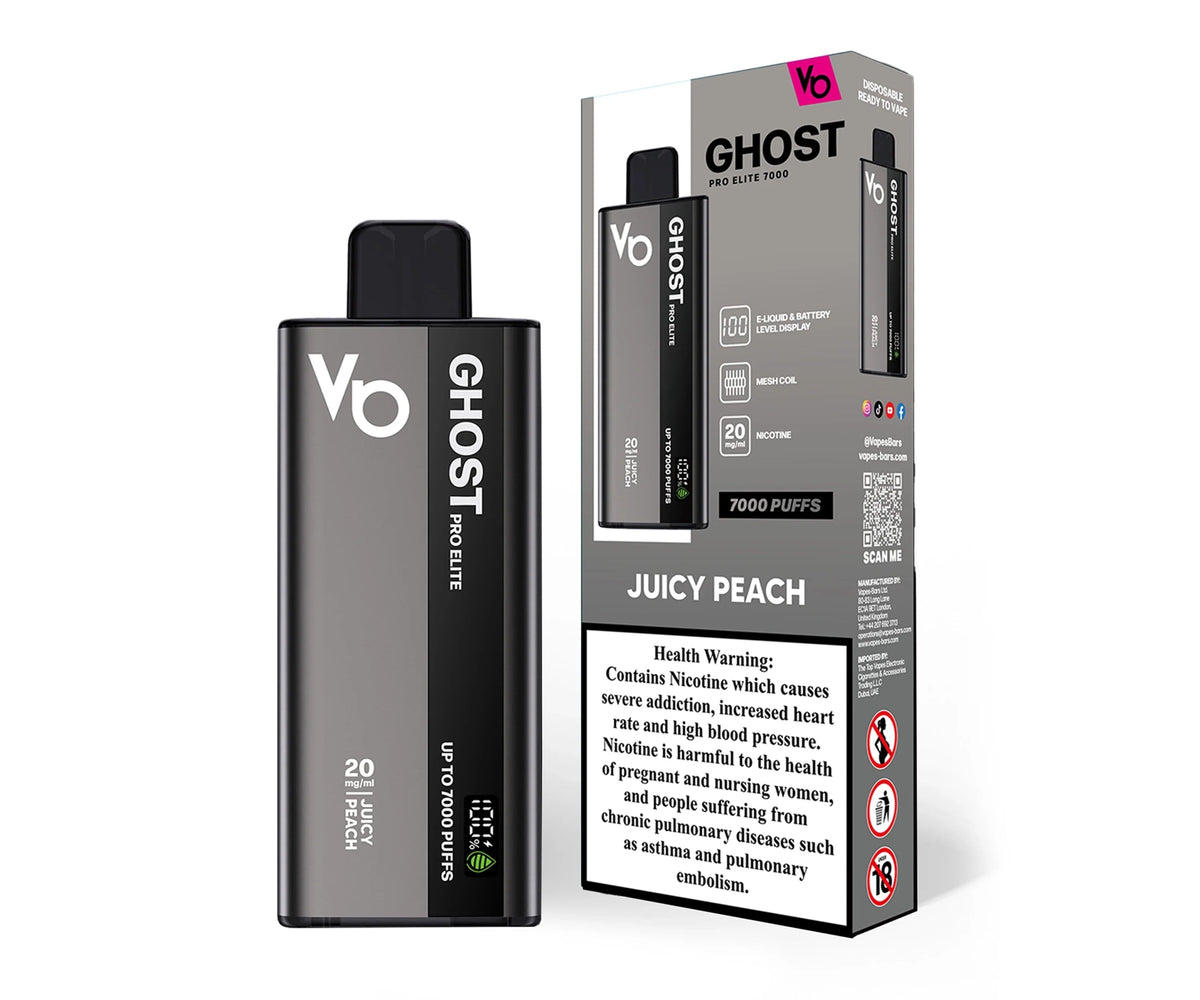 Ghost Pro Elite 7000 Juicy Peach - VapeBoo