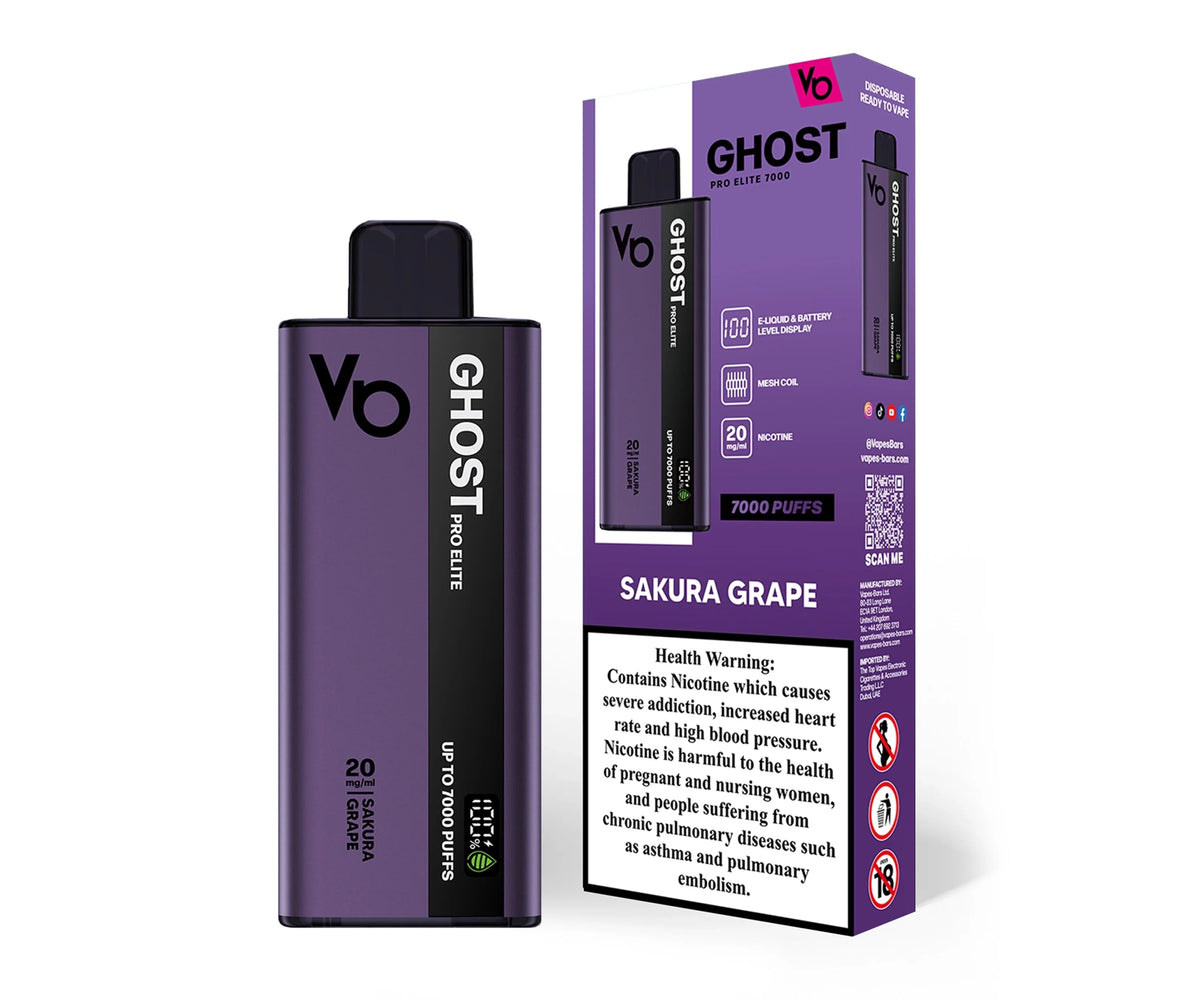 Ghost Pro Elite 7000 Sakura Grape - VapeBoo