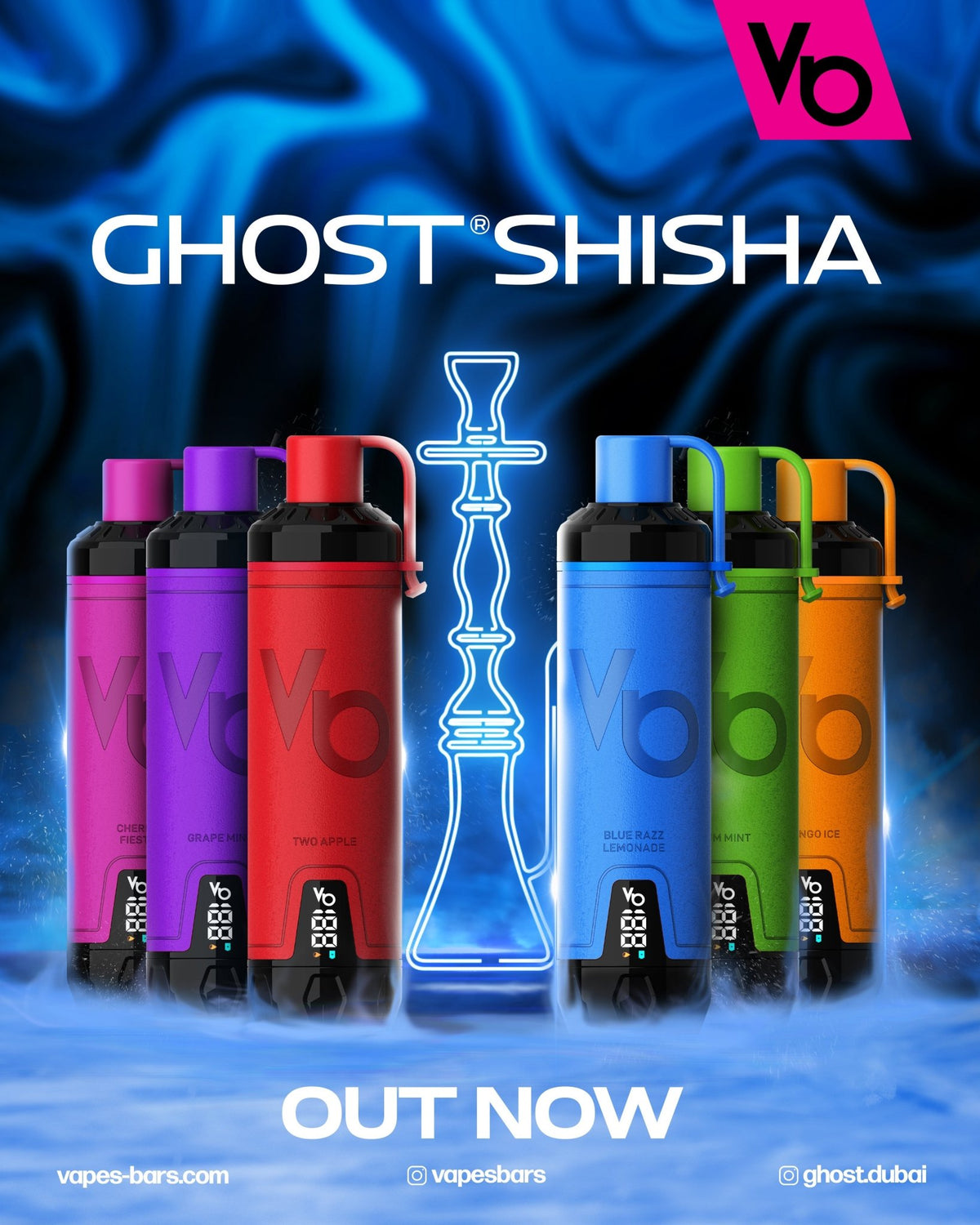 Ghost Shisha 15000 Puffs Disposable Vape 20mg - VapeBoo