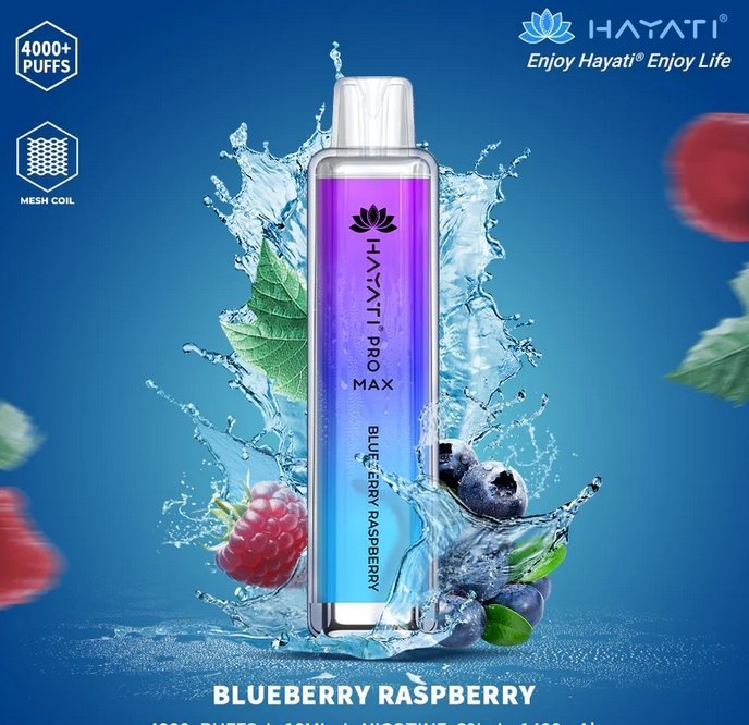 Hayati Crystal Pro Max 4000 Disposable Vape 20mg - VapeBoo