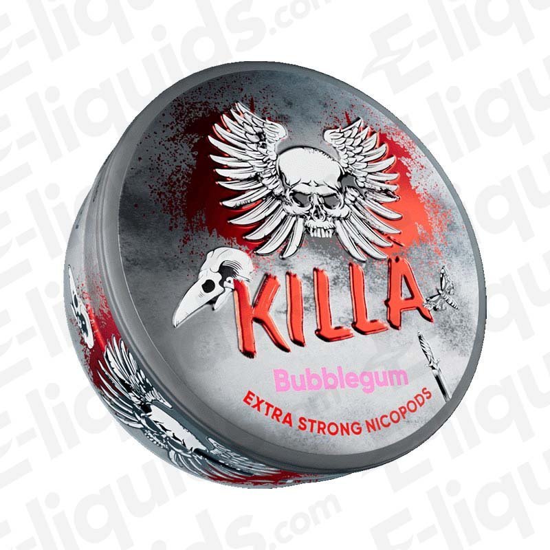 Killa Bubblegum Extra Strong Nicotine Snus Pouches - VapeBoo