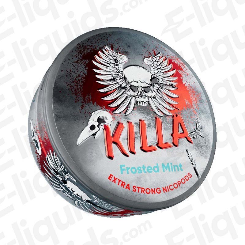 Killa Frosted Mint Extra Strong Nicotine Snus Pouches - VapeBoo