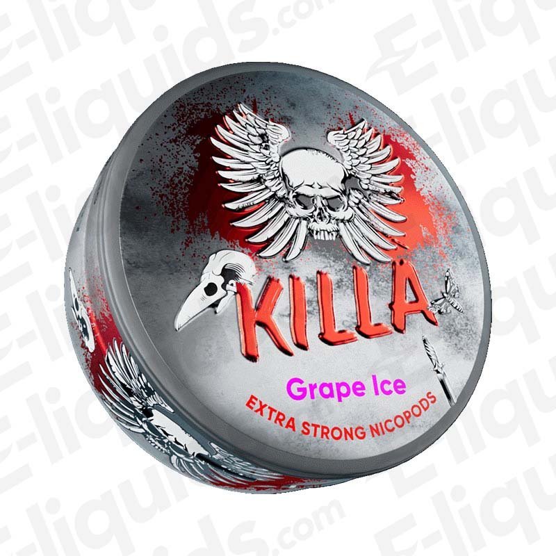 Killa Grape Ice Extra Strong Nicotine Snus Pouches - VapeBoo