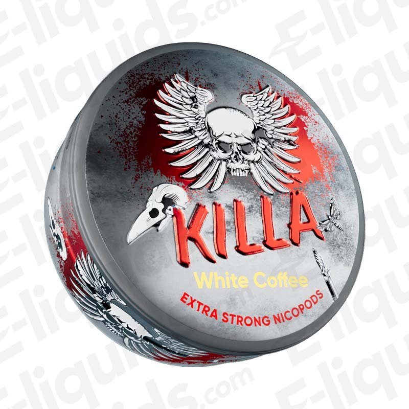 Killa White Coffee Extra Strong Nicotine Snus Pouches - VapeBoo