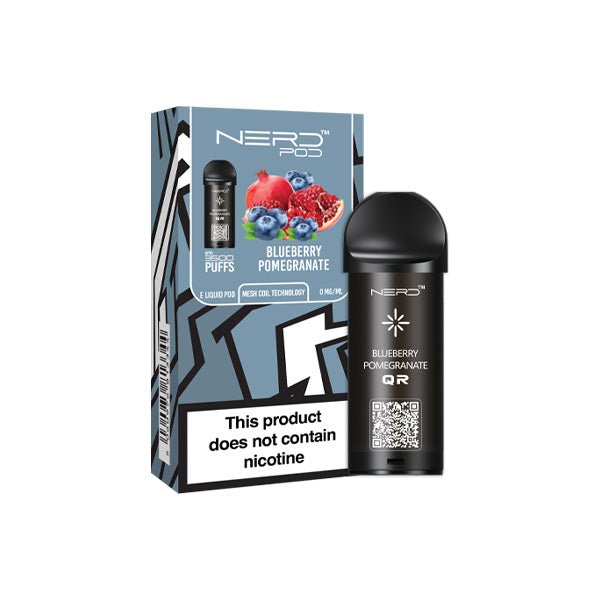 Nerd 3500 Puffs Replacement Pods - 0mg - VapeBoo