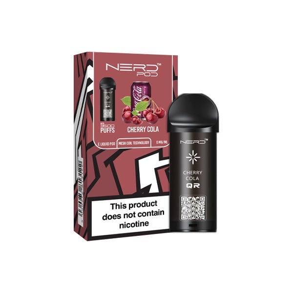 Nerd 3500 Puffs Replacement Pods - 0mg - VapeBoo