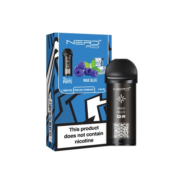 Nerd 3500 Puffs Replacement Pods - 0mg - VapeBoo