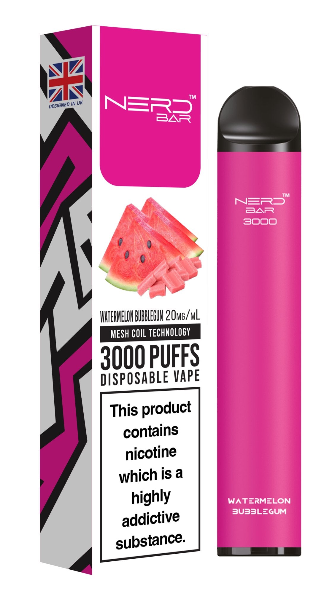 Nerd Bar 3000 Puffs Disposable Vape Device - VapeBoo