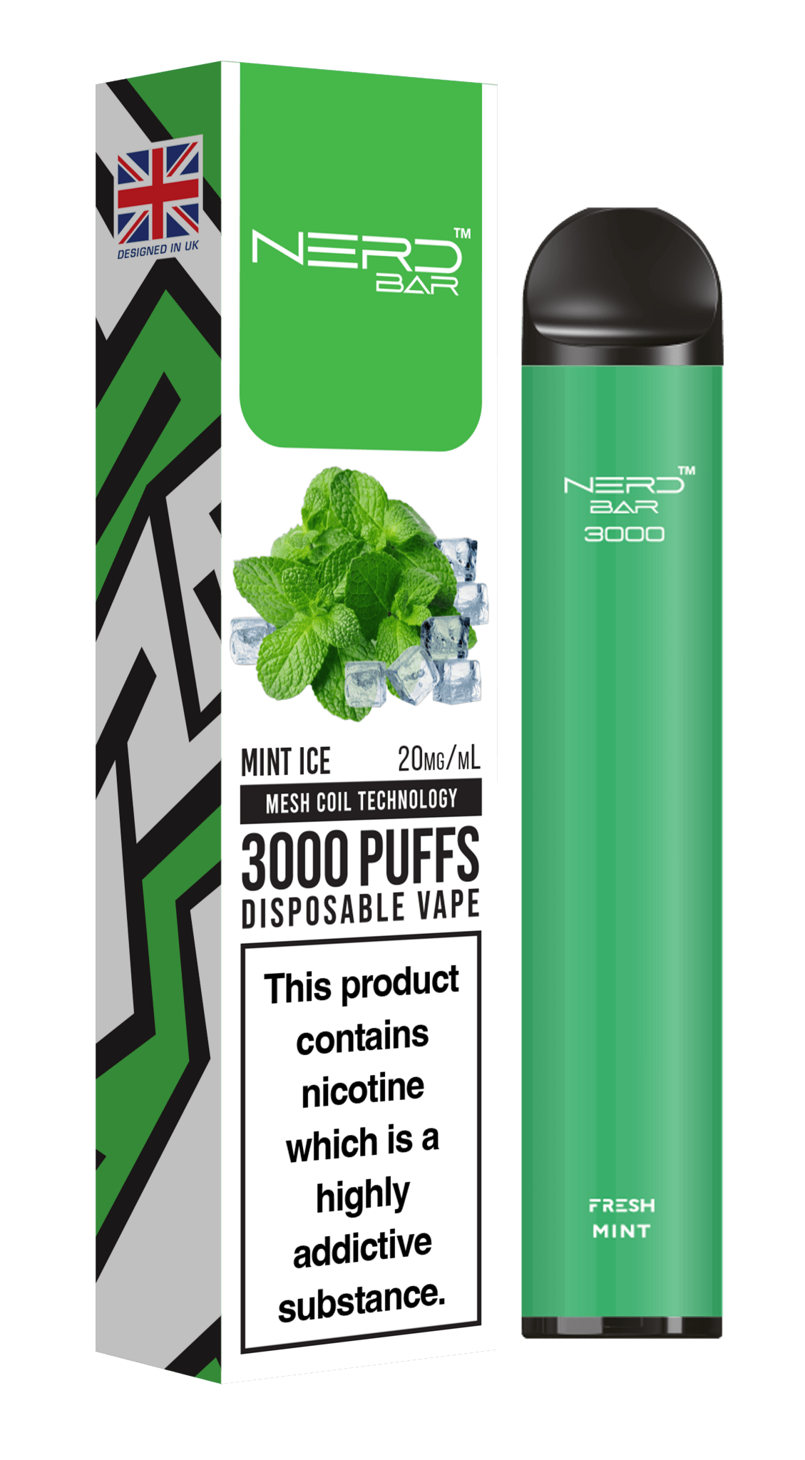 Nerd Bar 3000 Puffs Disposable Vape Device - VapeBoo