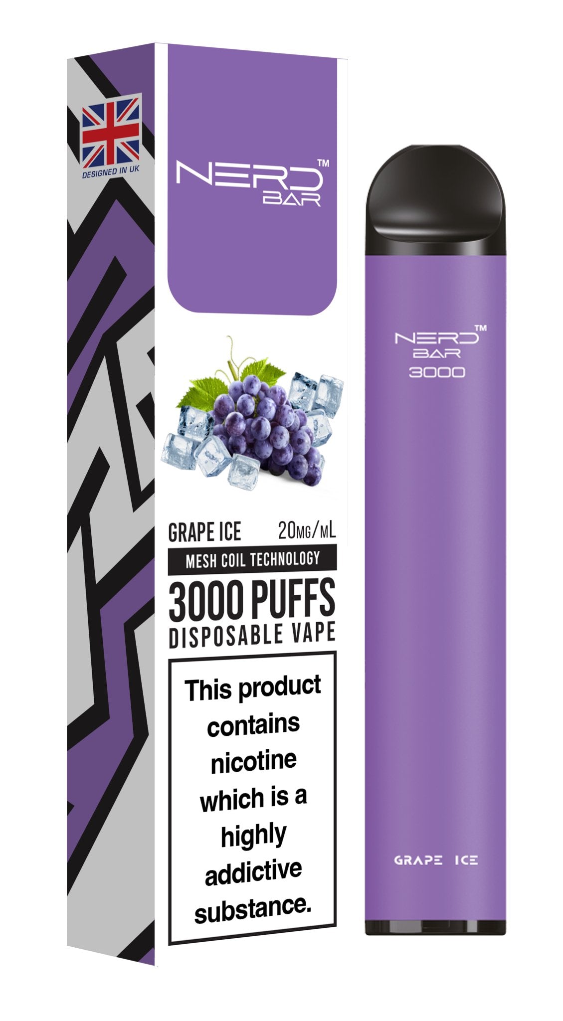 Nerd Bar 3000 Puffs Disposable Vape Device - VapeBoo