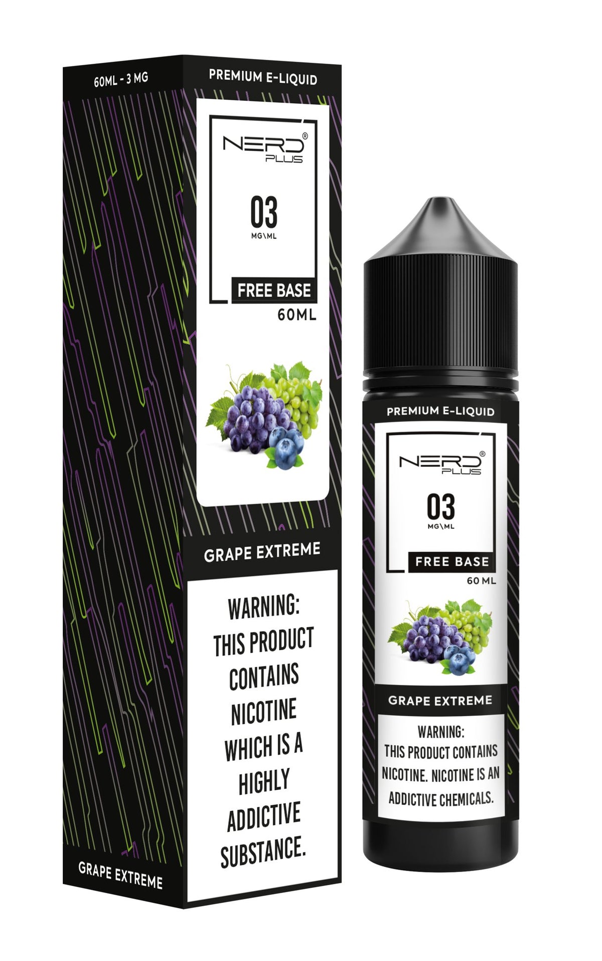 Nerd Plus 60ml E-Juice Shortfill - VapeBoo