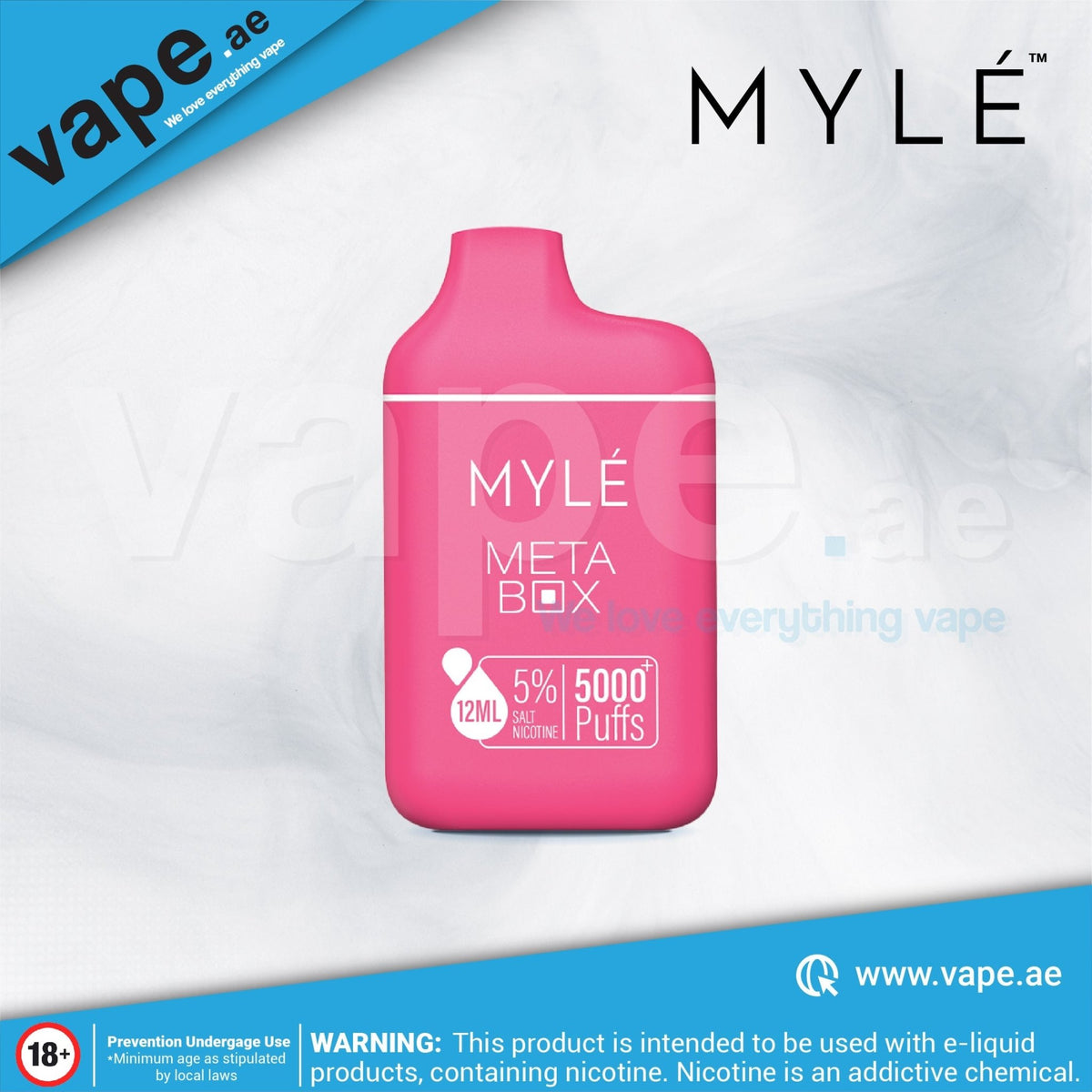 Pineapple Coconut Strawberry 5000 Puffs 20mg Meta Box by Myle - VapeBoo