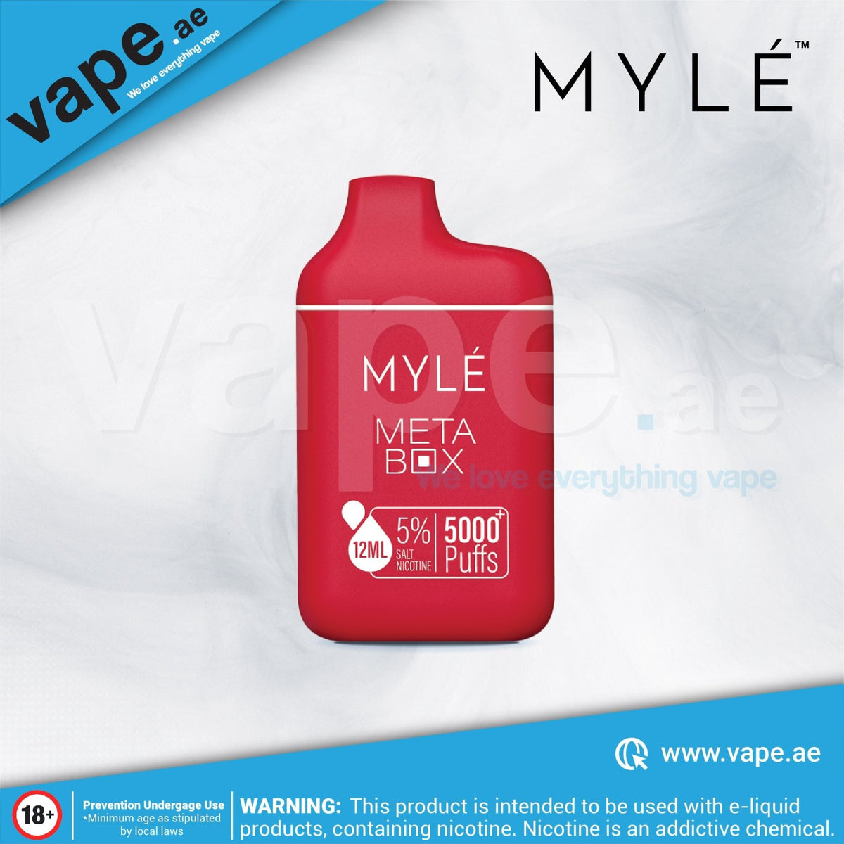 Red Apple 5000 Puffs 20mg Meta Box by Myle - VapeBoo