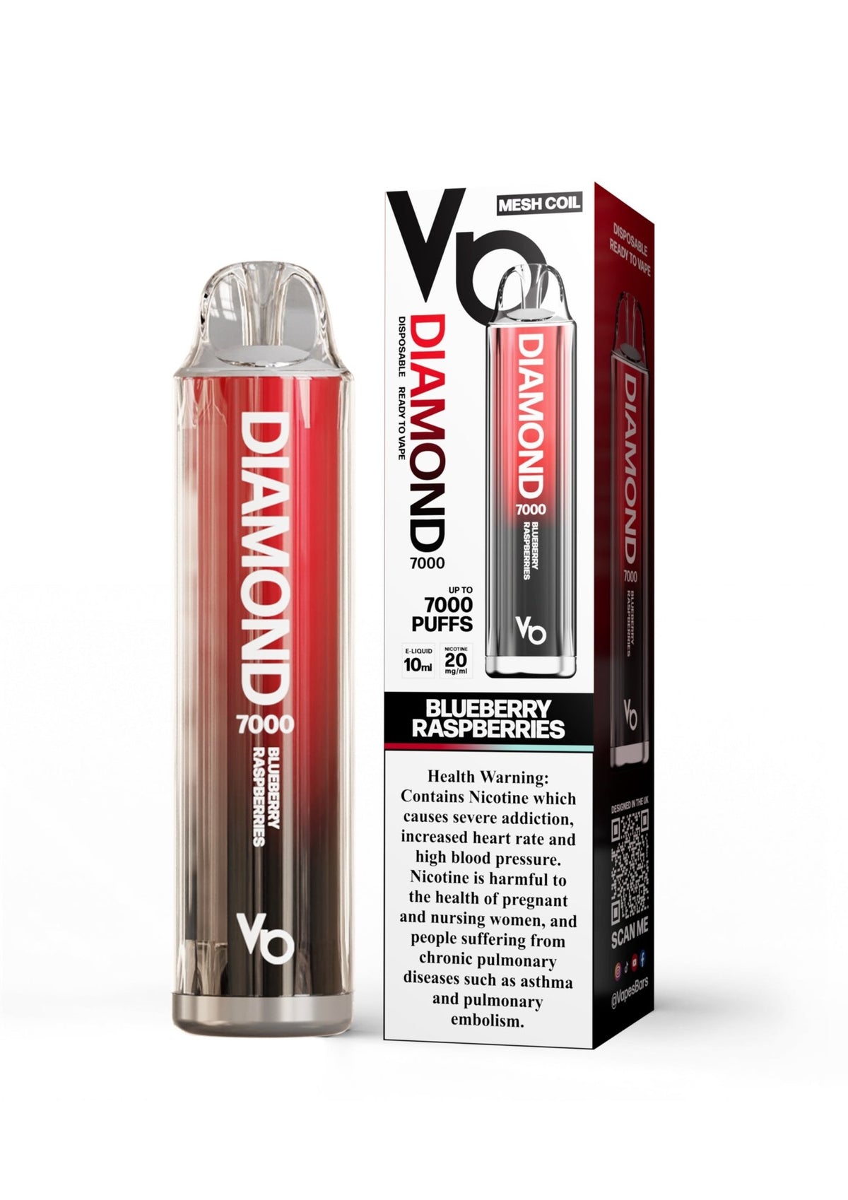 Vapes Bars Diamond 7000 Puffs Disposable Vape 20mg - VapeBoo