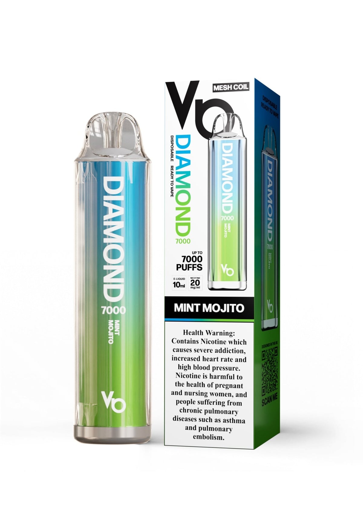 Vapes Bars Diamond 7000 Puffs Disposable Vape 20mg - VapeBoo