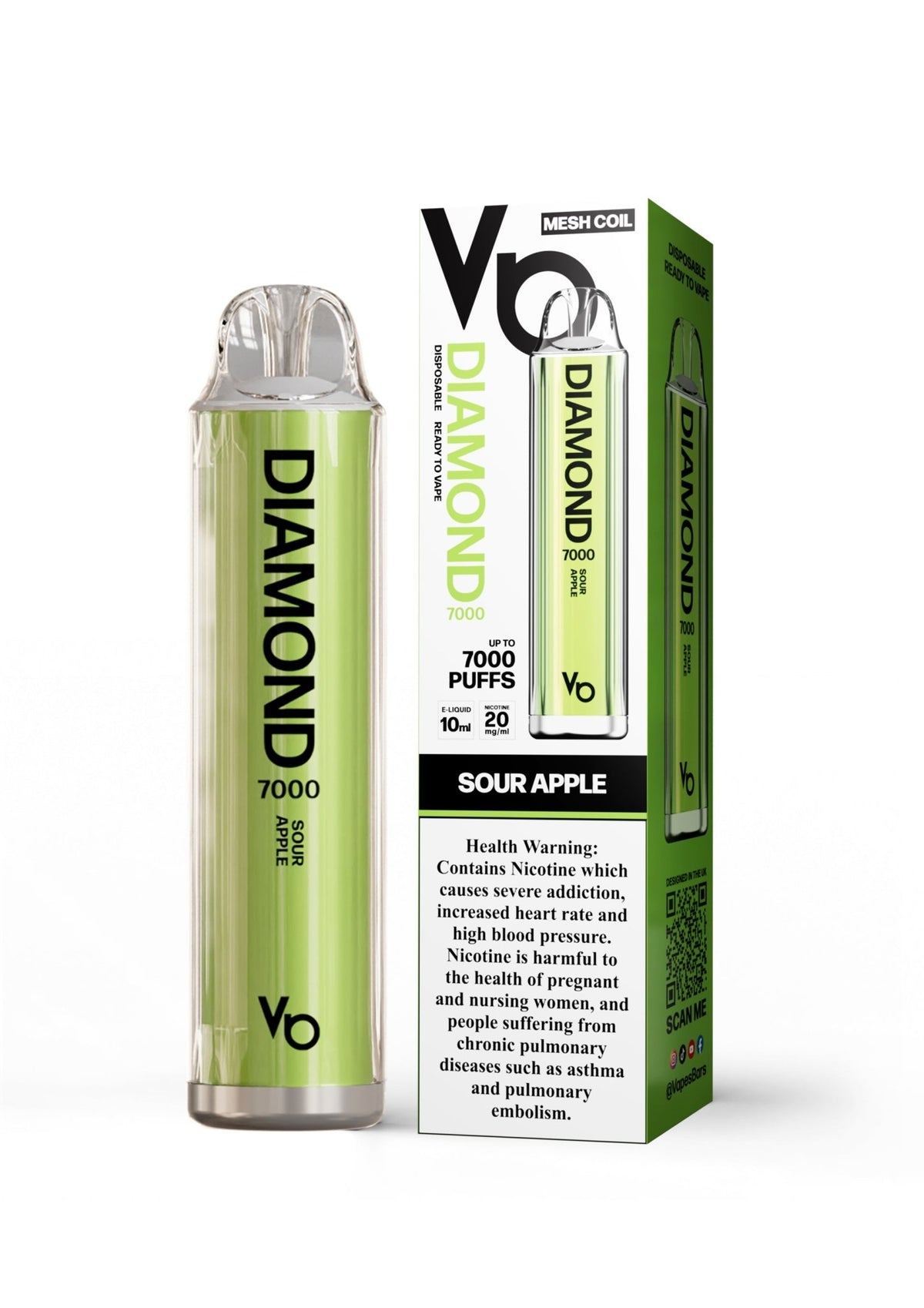 Vapes Bars Diamond 7000 Puffs Disposable Vape 20mg - VapeBoo