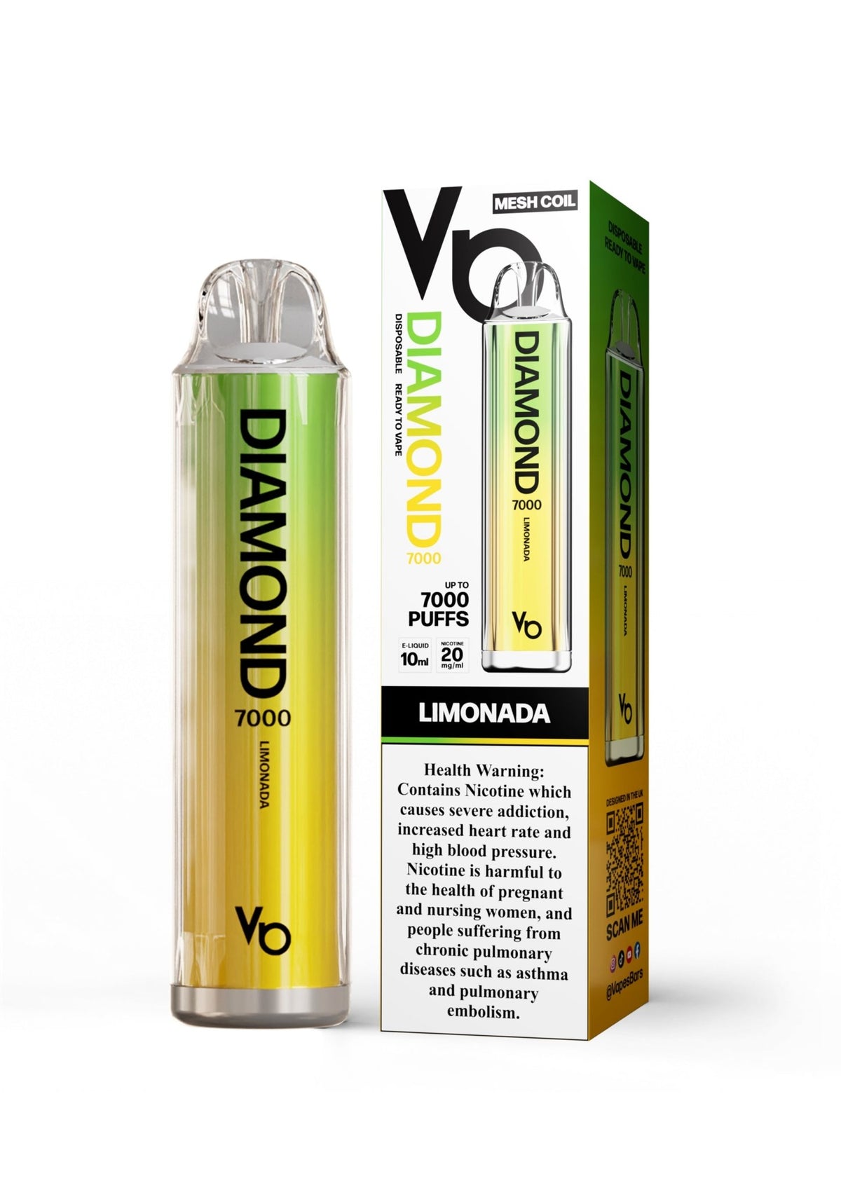 Vapes Bars Diamond 7000 Puffs Disposable Vape 20mg - VapeBoo