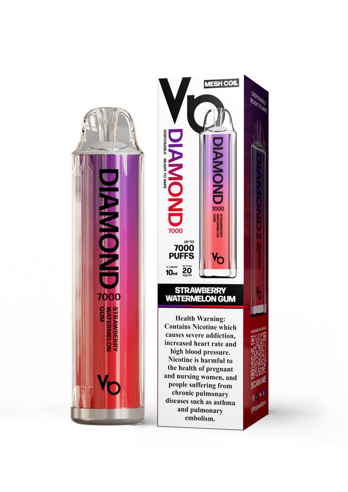 Vapes Bars Diamond 7000 Puffs Disposable Vape 20mg - VapeBoo