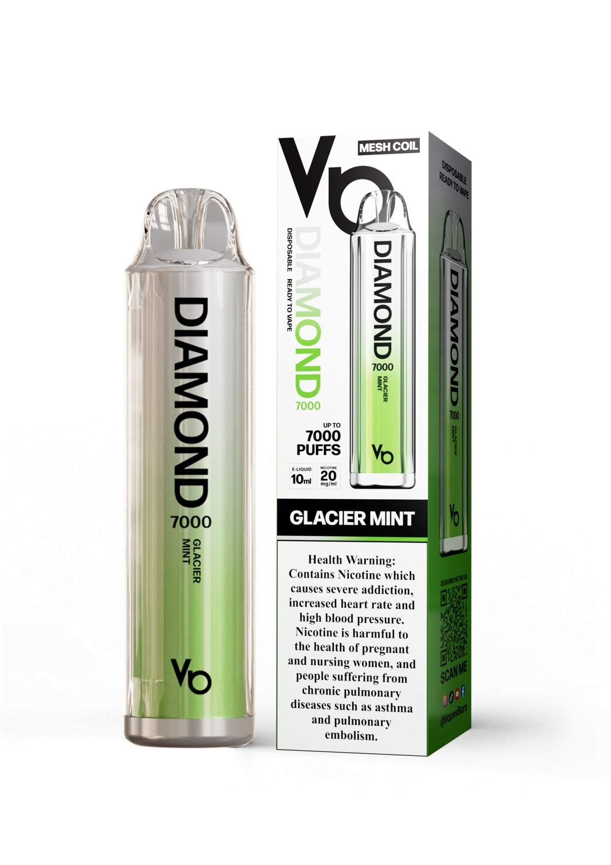 Vapes Bars Diamond 7000 Puffs Disposable Vape 20mg - VapeBoo