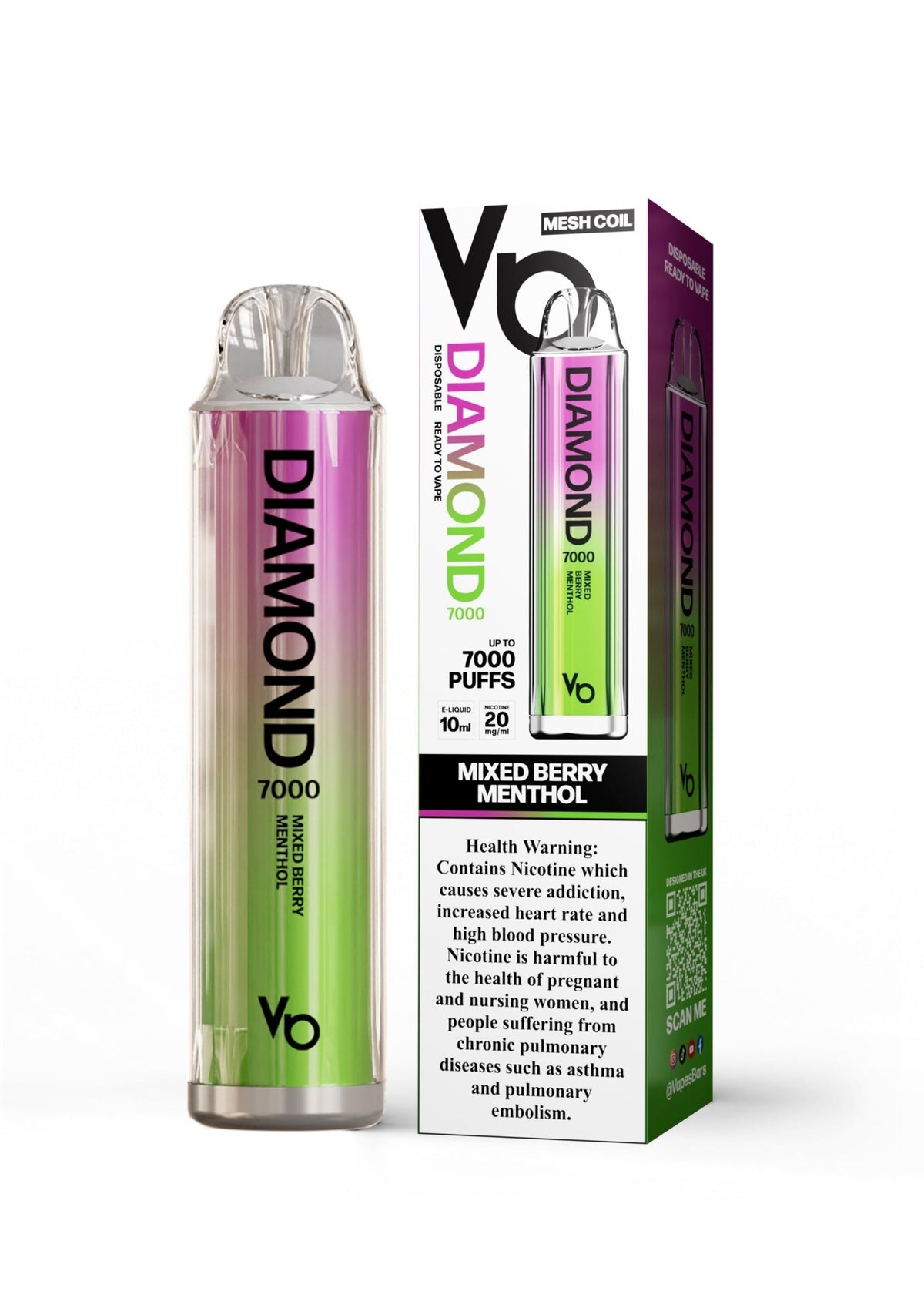 Vapes Bars Diamond 7000 Puffs Disposable Vape 20mg - VapeBoo