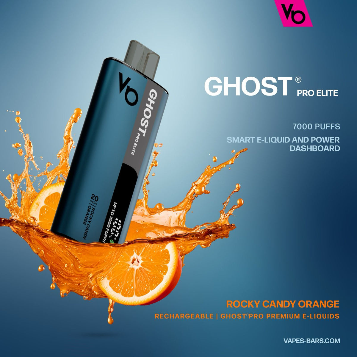 Vapes Bars Ghost Pro Elite 7000 Puffs Disposable Vape 20mg Box of 10 - VapeBoo