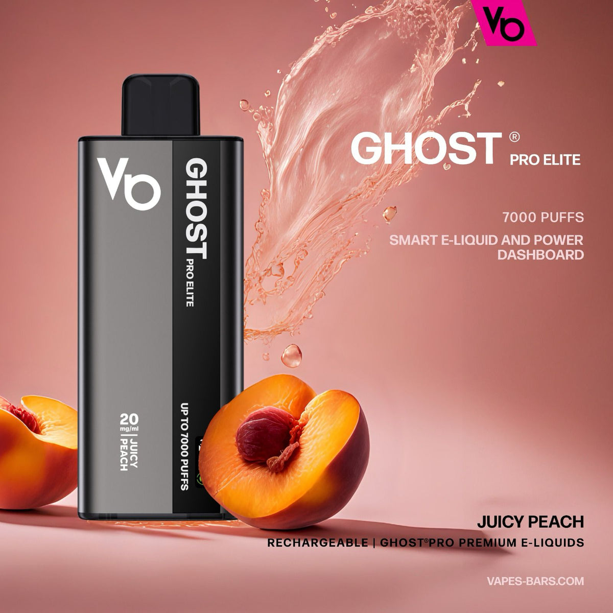 Vapes Bars Ghost Pro Elite 7000 Puffs Disposable Vape 20mg Box of 10 - VapeBoo