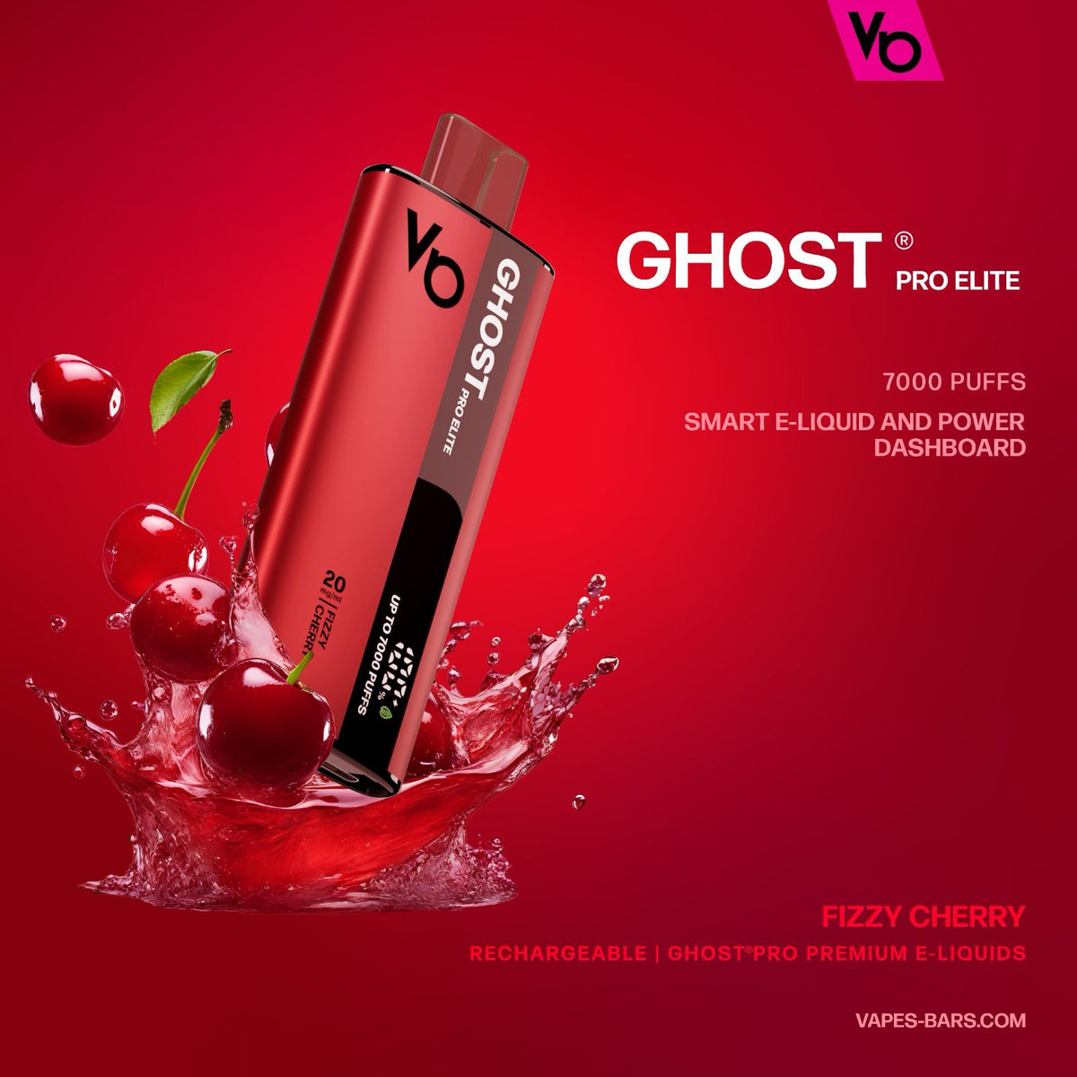 Vapes Bars Ghost Pro Elite 7000 Puffs Disposable Vape 20mg Box of 10 - VapeBoo