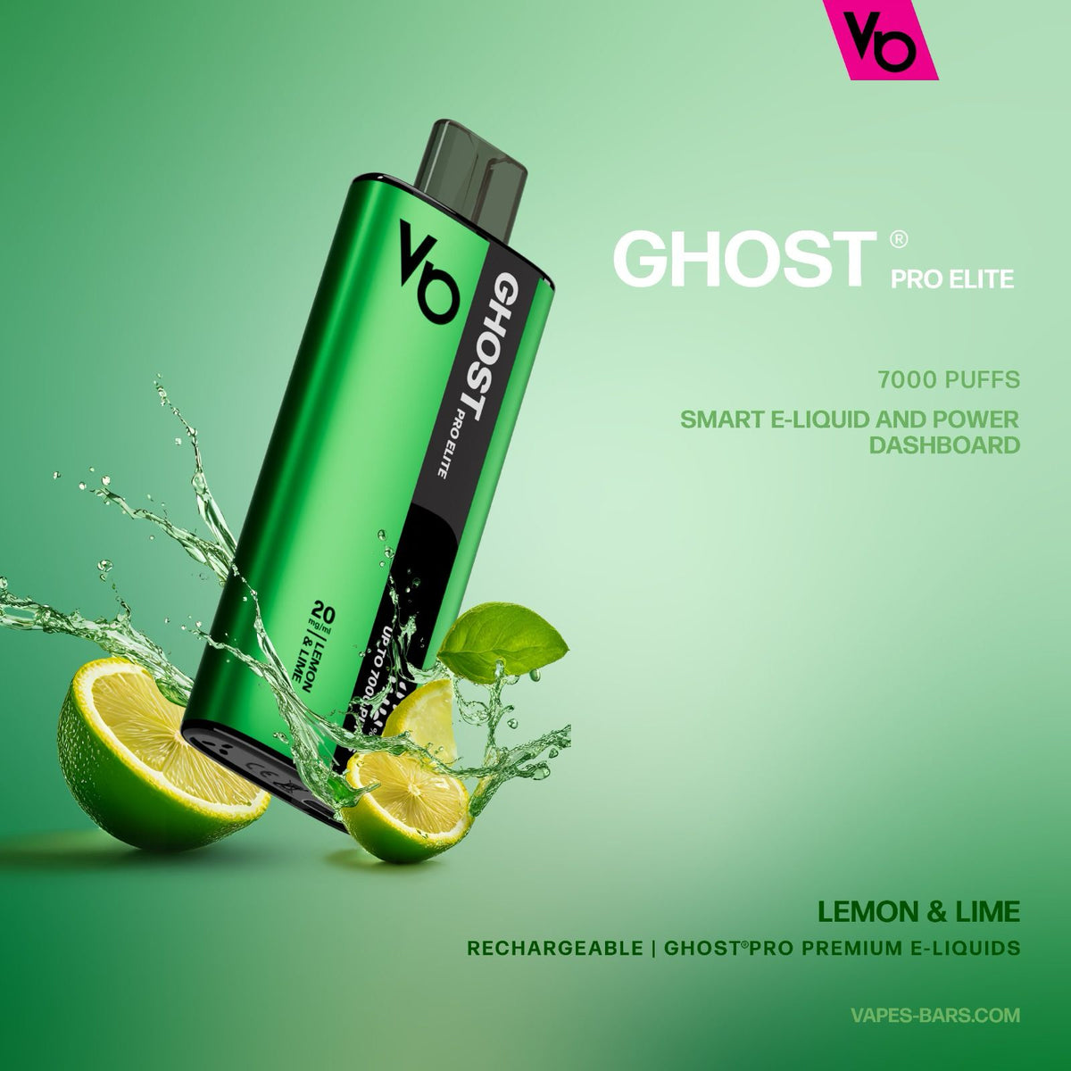 Vapes Bars Ghost Pro Elite 7000 Puffs Disposable Vape 20mg Box of 10 - VapeBoo