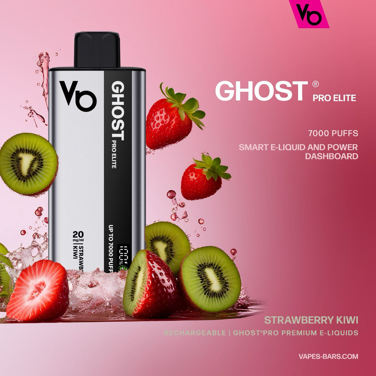 Vapes Bars Ghost Pro Elite 7000 Puffs Disposable Vape 20mg Box of 10 - VapeBoo