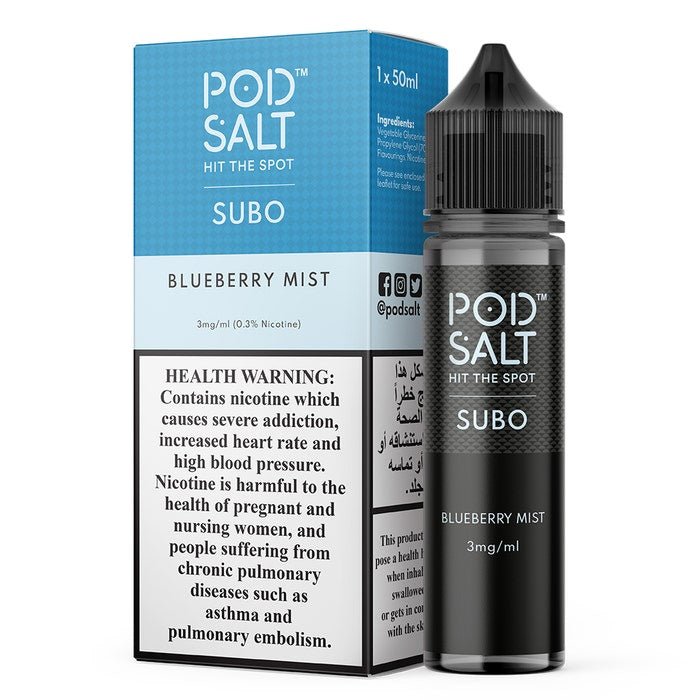 Pod Salt Subo 50ml E-Juice Shortfill - 3mg - VapeBoo